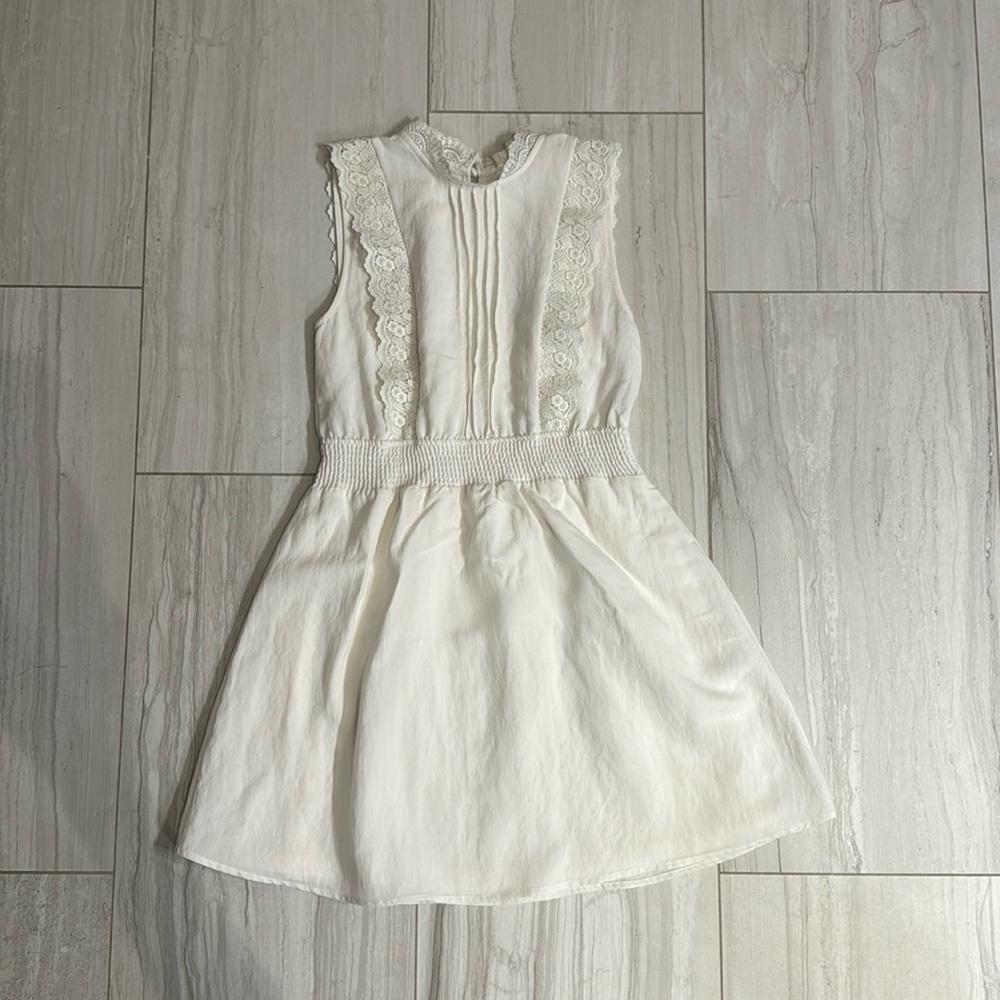 Adorable white mini dress, small.